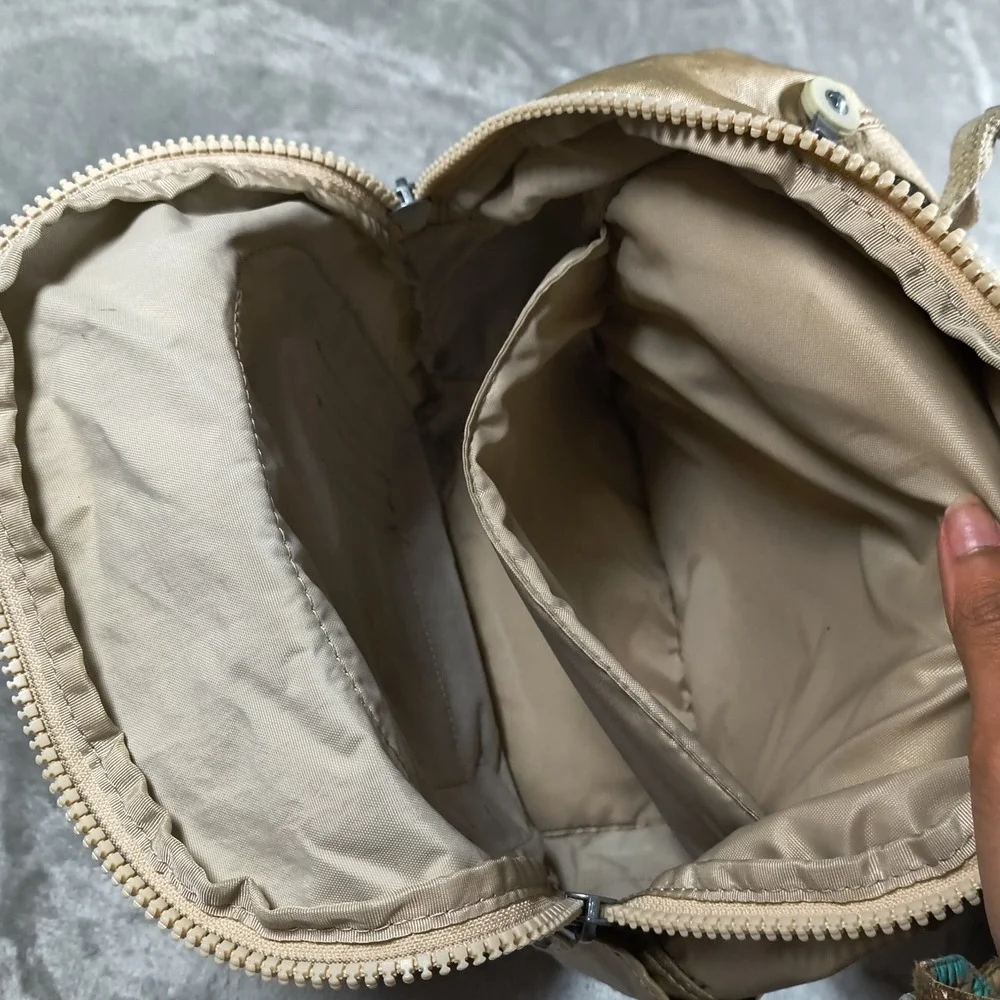 Kipling Seoul Backpack Gold Laptop Sleeve Travel School Bag Commuter